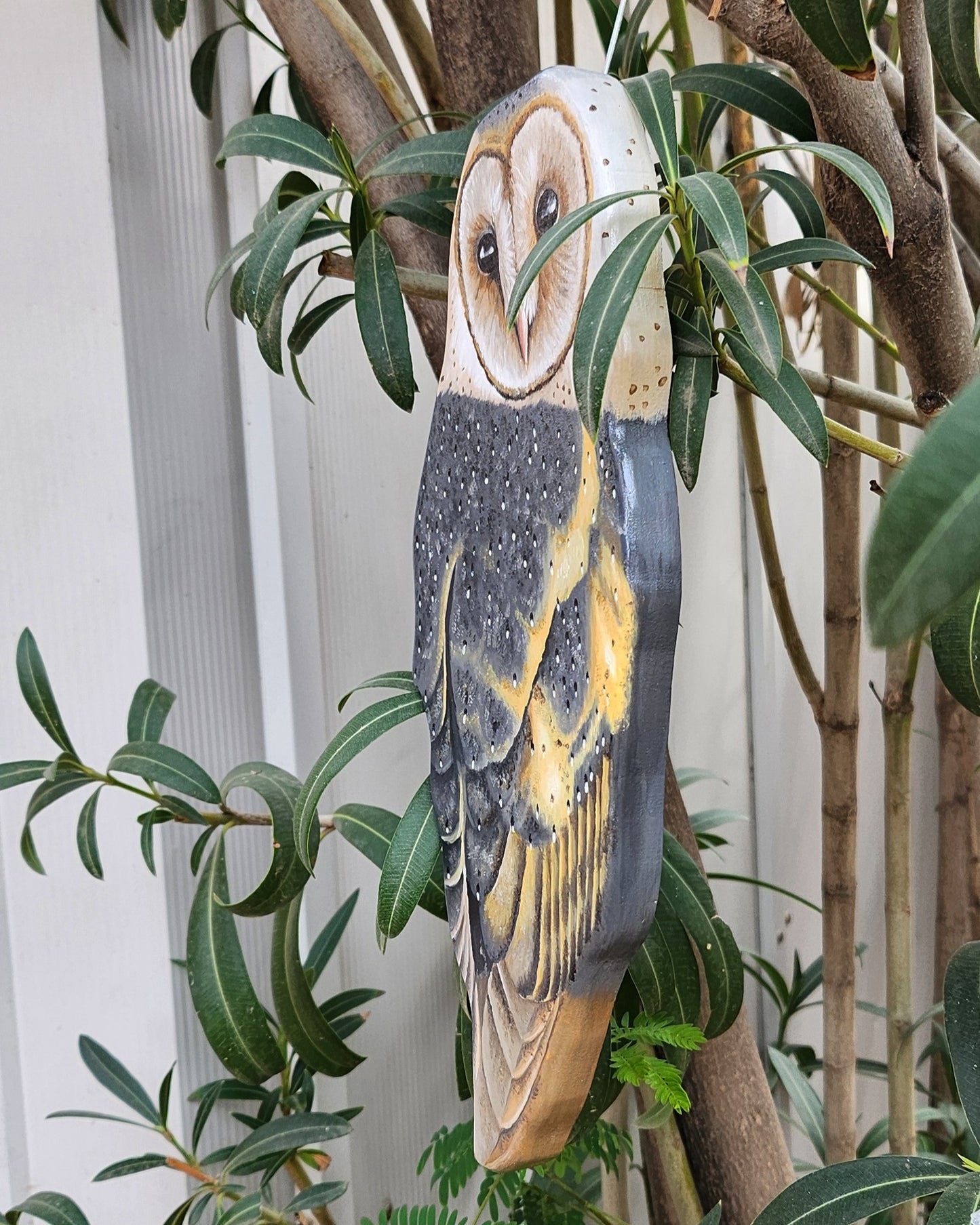 Barn Owl - Wooden Wall Art, Handmade, Painted Owl on Wood, Owl Wall Decor