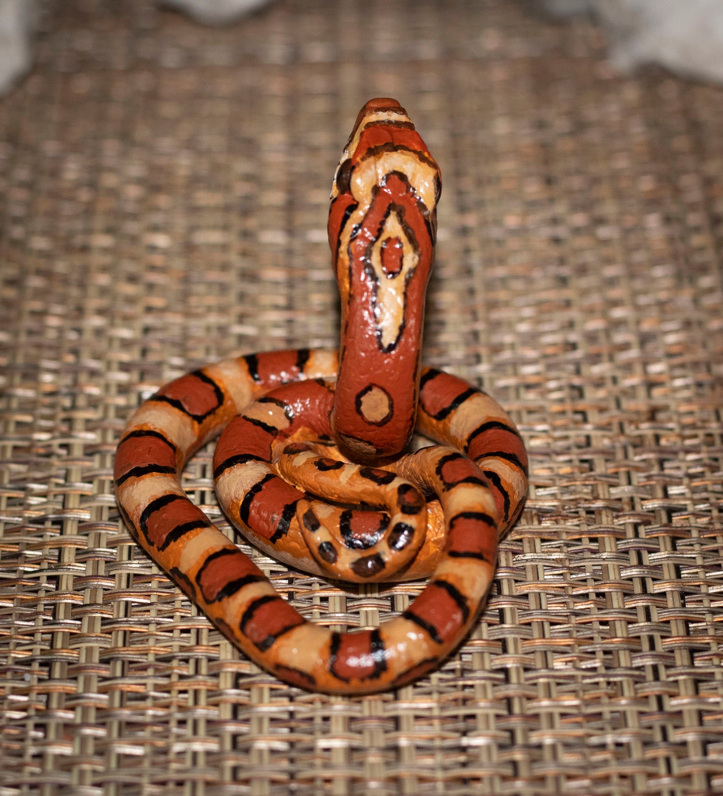 Corn Snake - Ring Holder - Handmade Polymer Clay Figurine